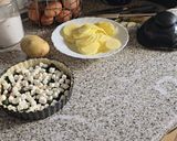 Foto del paso 8 de la receta: Tarta de Patatas, Espinacas, Champiñones y Queso (en air fryer)