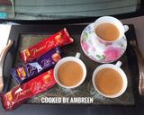 A picture of step 5 of Caramel Masala Tea ☕️.