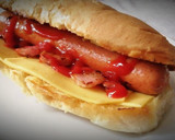 Foto del paso 3 de la receta: Perrito caliente con Frankfurt, Bacon y Queso