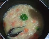 Foto langkah ke 3 dari resep MPASI SALMON Ubi Kentang Brokoli Jamur Santan (Menu lengkap).