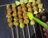 Foto langkah ke 13 dari resep Sate Tempe Sayur Bumbu Kacang.