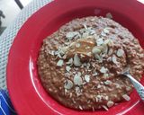 عکس مرحله 2 از دستور اوتمیل کاکائویی با خرما و بادام. صبحانه سالم
