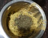 A picture of step 1 of Veg Methi pancakes healthy version.