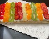 Foto del paso 6 de la receta: Banda de 🍇 🍈 con nata