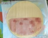 Foto del paso 3 de la receta Empanada de jamón york & queso en lonchas