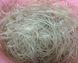 Hình bước làm 1 của món Miến dong xào thịt bò