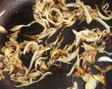 A picture of step 8 of Green Bean Casserole (from scratch).