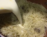 Foto langkah ke 5 dari resep Fettucini Carbonara with Wagyu cube(tanpa cream kental).