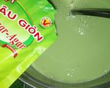 Hình bước làm 2 của món Thạch sữa đậu nành lá dứa