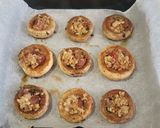 Foto del paso 3 de la receta: Champiñones🍄 rellenos de jamón y huevo de codorniz🍳