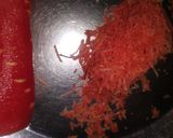 A picture of step 1 of Carrot kheer.
