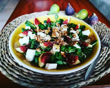 Foto del paso 2 de la receta: Ensalada de canónigos con mozzarella e higos