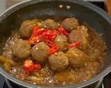 Foto langkah ke 6 dari resep Bola-bola daging sapi saus tiram.
