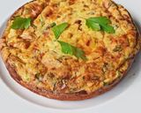 Une image de l'étape 1 de Frittata poireaux fromage râpé.