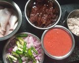 A picture of step 1 of Fish curry.