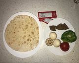 عکس مرحله 1 از دستور پیتزا گوشت و قارچ