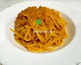 Foto langkah ke 7 dari resep La Fonte Spaghetti Saos Bolognese Rasa Ayam.