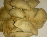 A picture of step 5 of Dumplings (Chicken version).