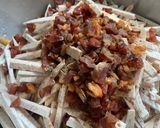 A picture of step 2 of Hong Kong-Style Pan-Fried Taro Cake (Dim Sum Style).