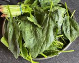A picture of step 1 of Spinach Leaves Fritters: (پالک کے پتوں کے پکوڑے).