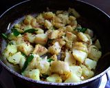 A picture of step 3 of Batata bhaji.