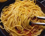 Φωτογραφία βήματος 8 της συνταγής Amatriciana η απόλυτη μακαρονάδα με ζυμαρικά Bucatini 🍝