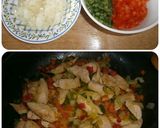 Foto del paso 3 de la receta: Espaguetis salteados con verduras y pavo