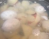 A picture of step 1 of Best ever sweet Deviled Egg Potato Salad (Vegetarian).