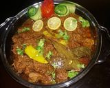 A picture of step 5 of Balochi Lagan Gosht💙💙💙💙.