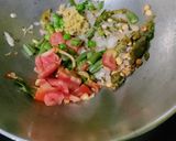 A picture of step 3 of Chawo Chawo Bhath.