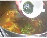 A picture of step 10 of Chicken veg manchow soup.