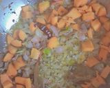 A picture of step 3 of Kathiyawadi Vaghareli Khichdi and Kadhi.