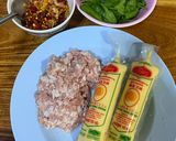 A picture of step 1 of Stir-Fried Tofu and Ground Pork with Basil (Pad Krapow Tofu Moo Sap).