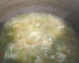 A picture of step 4 of Momo with keema filling.