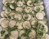 Une image de l'étape 4 de Tarte renversée aux courgettes.