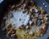 Foto del paso 7 de la receta: Spaghetti con salsa de pollo y champiñones