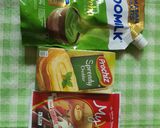 Foto langkah ke 1 dari resep Matcha Cheese Chocolate Pudding.
