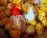 A picture of step 3 of Masala Taro (Arvi Sabji).