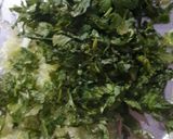 A picture of step 7 of Spinach and Cucumber Savory Pancake.