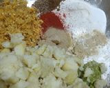 A picture of step 1 of Corn kabab.