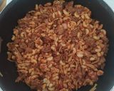 Une image de l'étape 2 de 2 recette avec des restes de pâte sauce bolognaise.