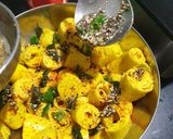 A picture of step 5 of Khandavi.