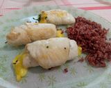 Foto del paso 6 de la receta: Rollitos de pollo rellenos de espinaca fresca y queso vegano