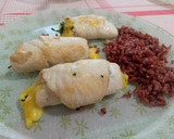 Foto del paso 6 de la receta: Rollitos de pollo rellenos de espinaca fresca y queso vegano