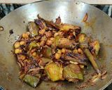 A picture of step 6 of EGGPLANT KABULI CHANA MASALA...
