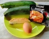 "Cukkini tócsni" sütőben sütve recept fázis 1 fotója