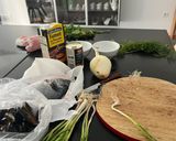 Foto del paso 1 de la receta Dorada con mejillones