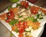 A picture of step 4 of Lettuce chicken salad.