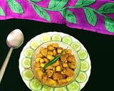 A picture of step 10 of Raw Jackfruit Curry.