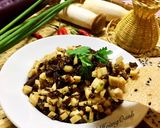 Hình bước làm 3 của món Nấm Xúc Bánh Đa Chay